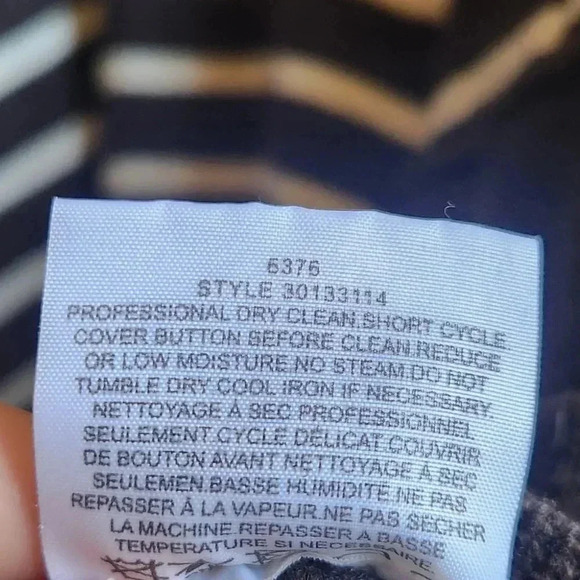 Tory Burch Women's Felicia Tunic Striped Wool Cashmere Blend Sweater LG - Picture 11 of 12